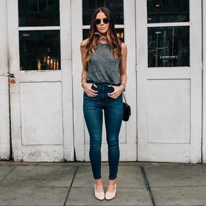 Madewell Medium Wash High Rise Skinny Denim